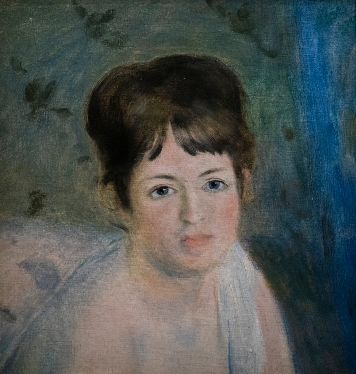 Hoofd van een Vrouw door Pierre Auguste Renoir