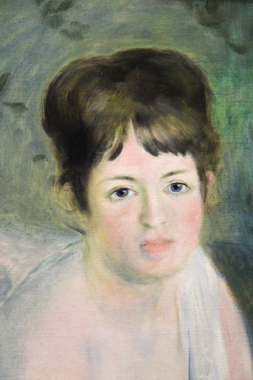 Hoofd van een Vrouw, ca. 1876 door Pierre Auguste Renoir