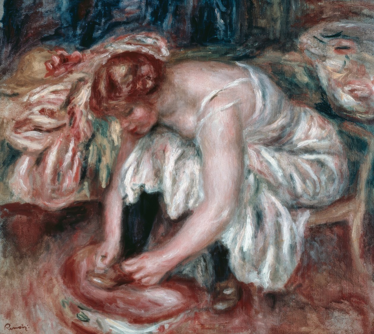 Tuin in Fontenay door Pierre Auguste Renoir