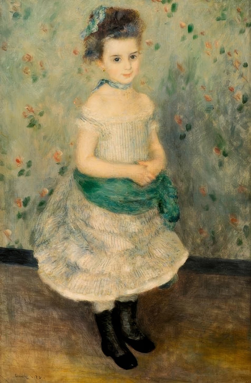 Jeanne Durand-Ruel door Pierre Auguste Renoir