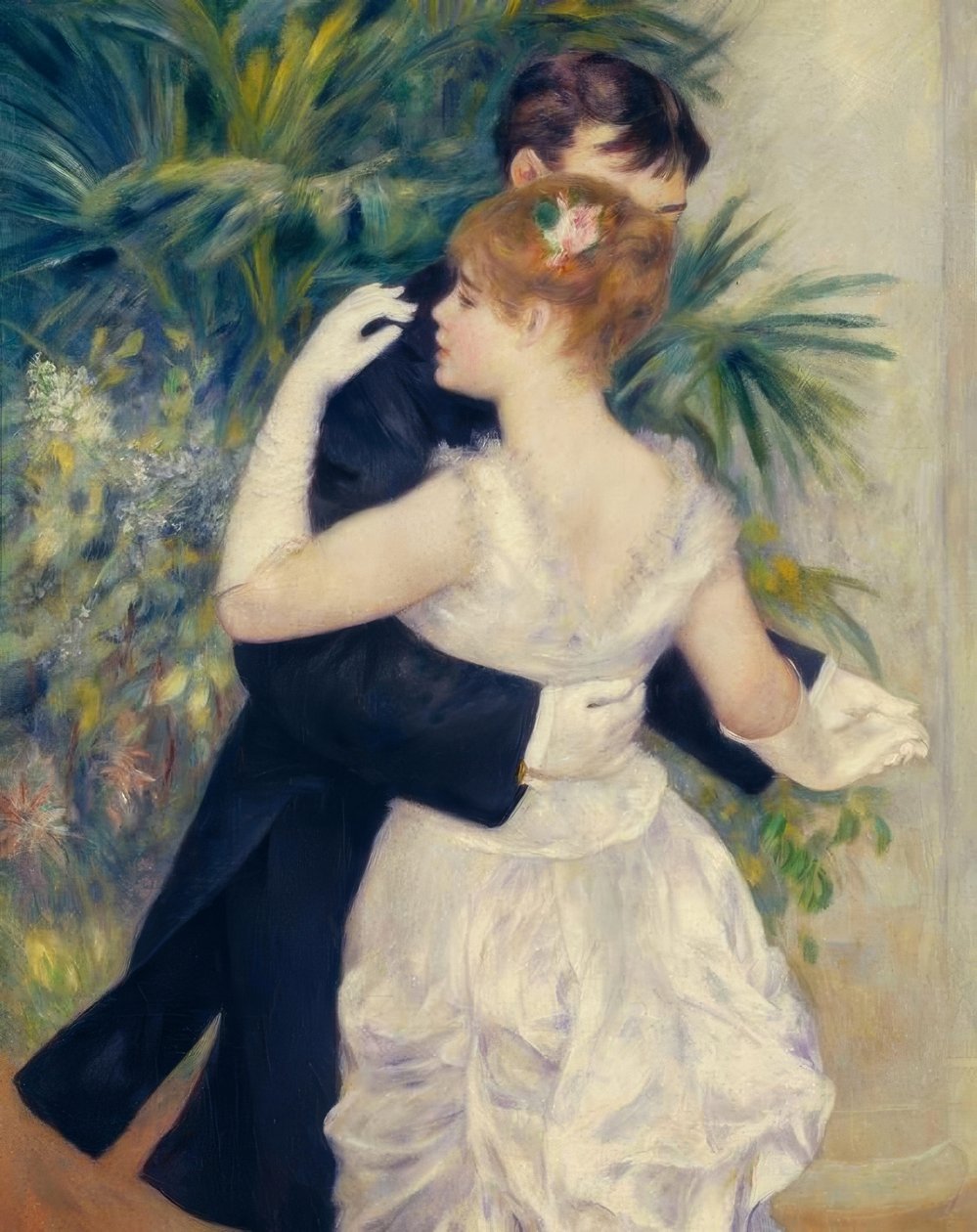 De dans in de stad door Pierre Auguste Renoir