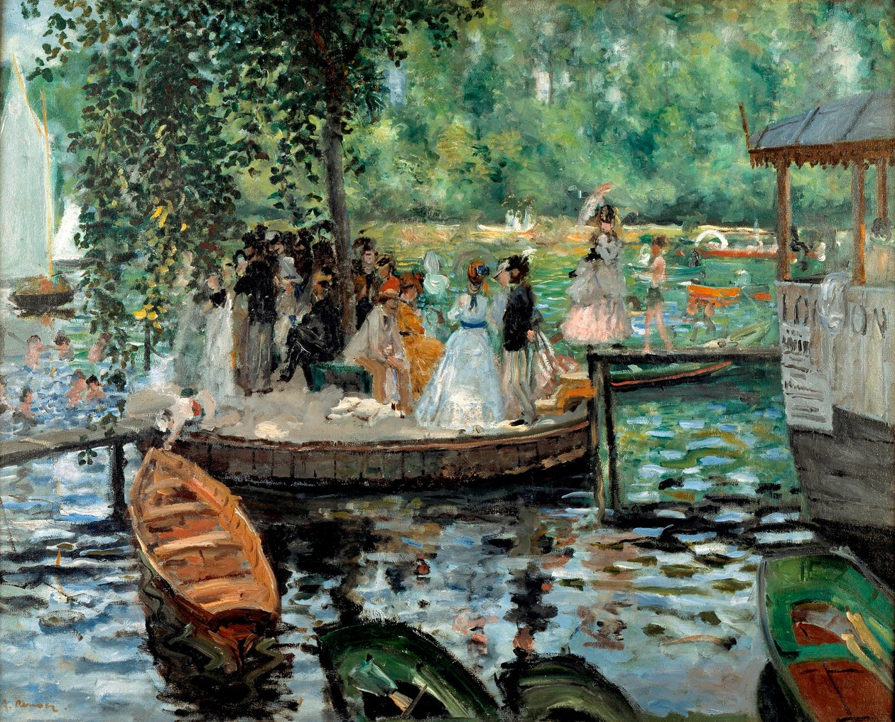 La Grenouillère door Pierre Auguste Renoir