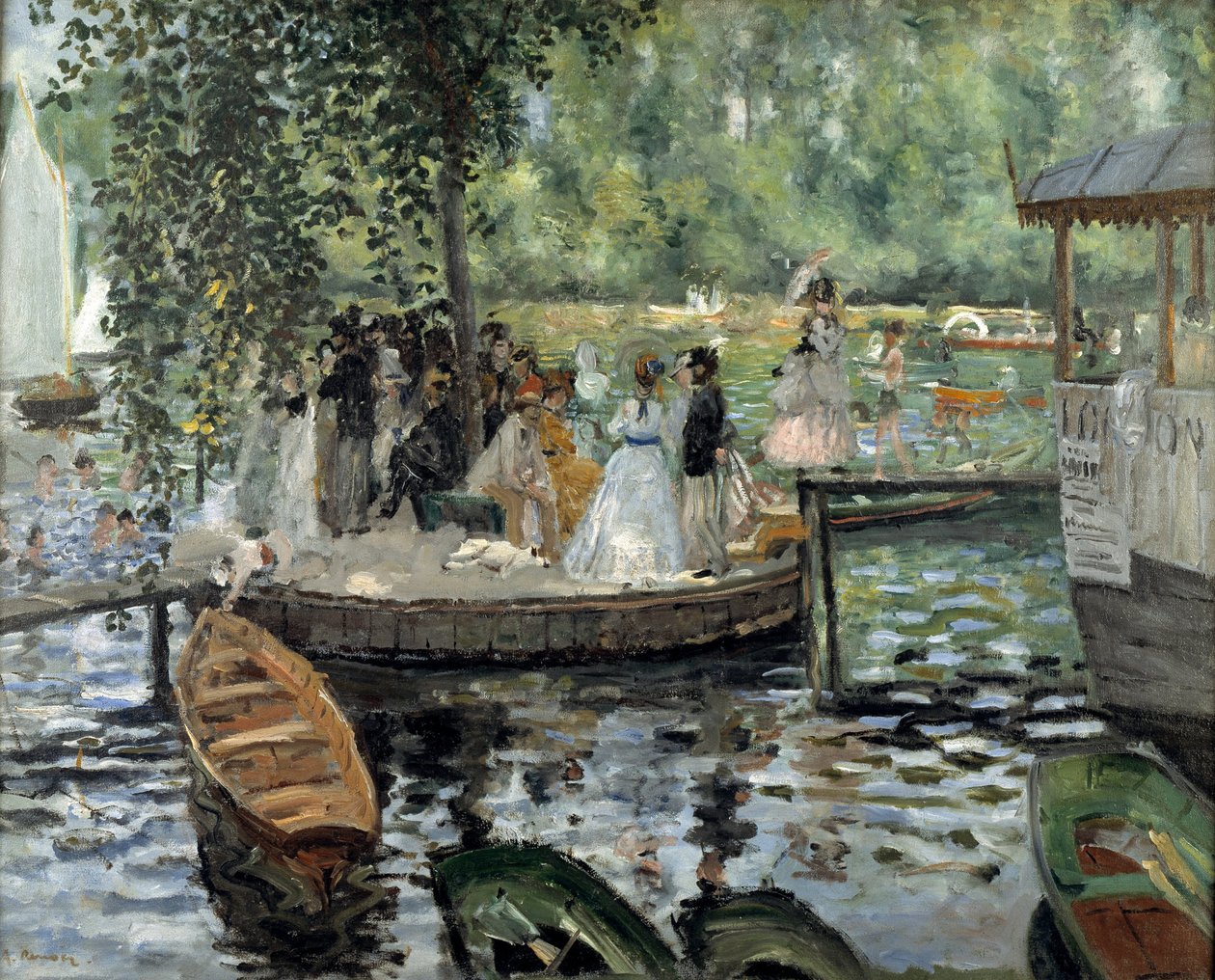 La Grenouillère door Pierre Auguste Renoir