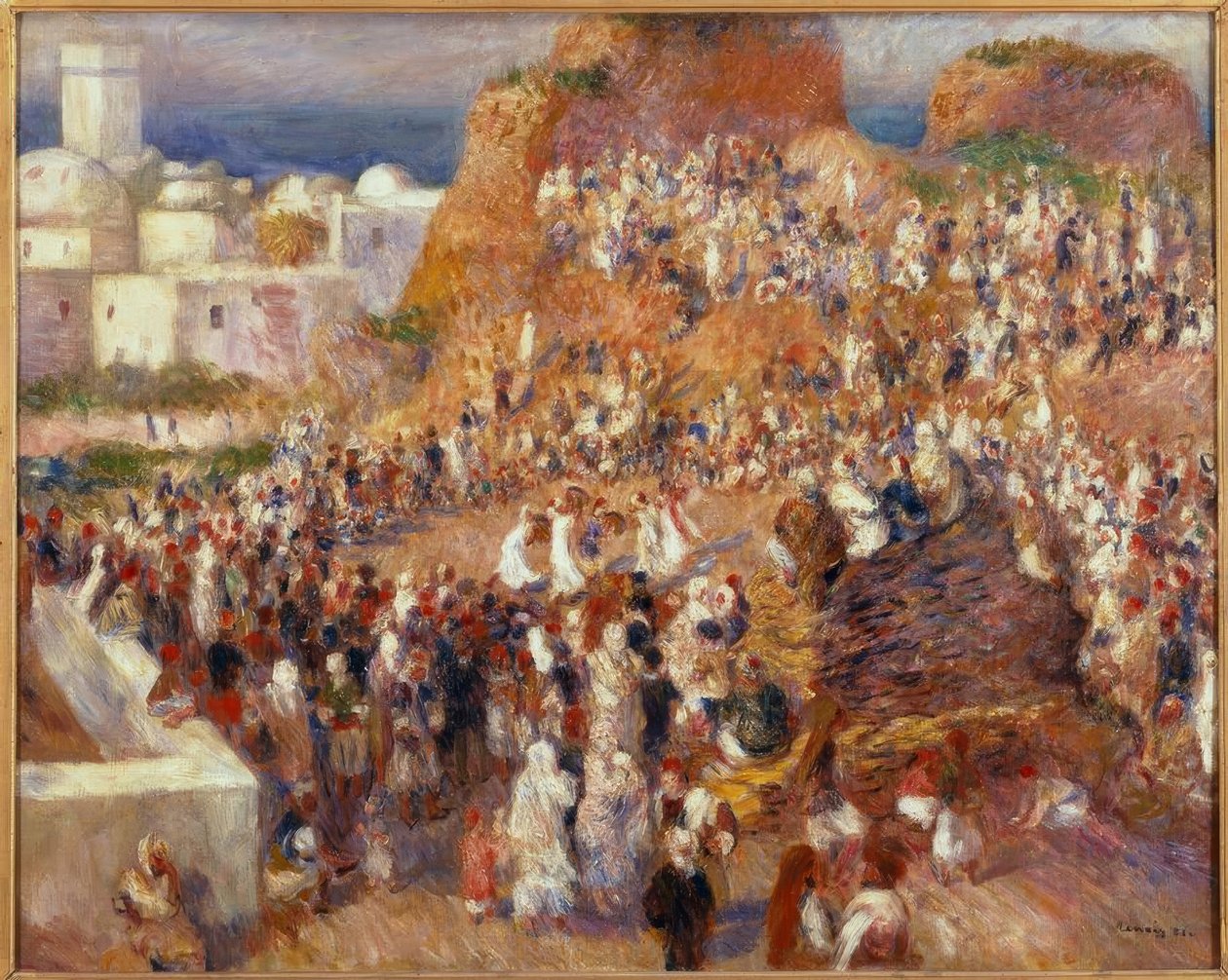 De moskee, Arabisch feest door Pierre Auguste Renoir