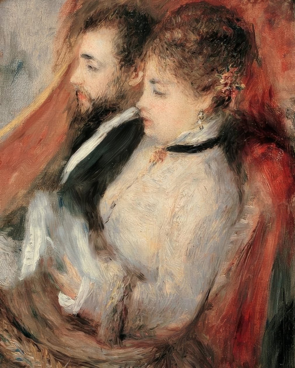 De kleine loge door Pierre Auguste Renoir