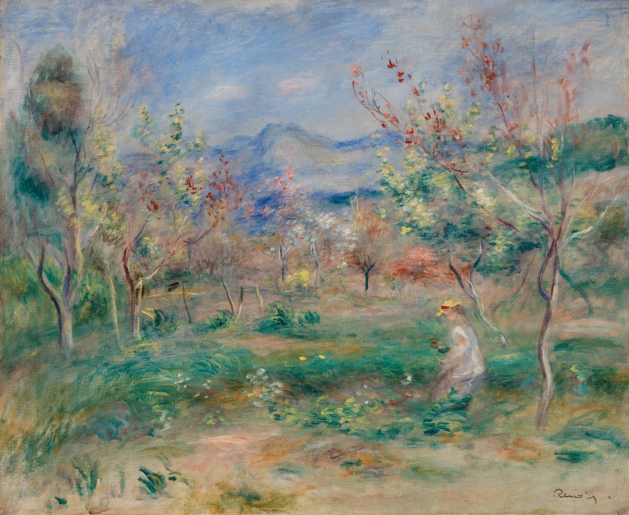 Landschap door Pierre Auguste Renoir