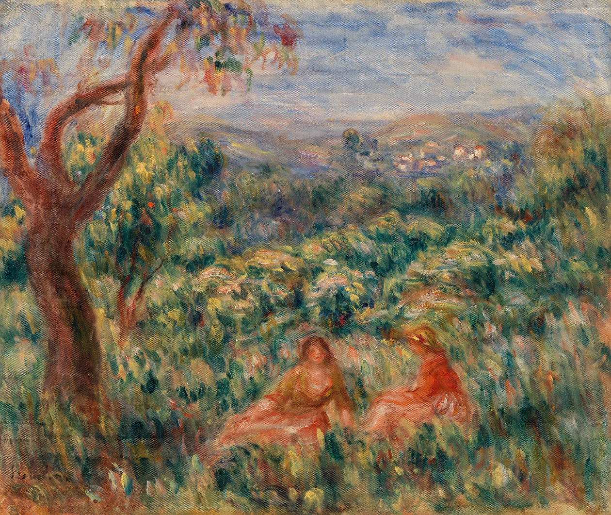 Landschap door Pierre Auguste Renoir