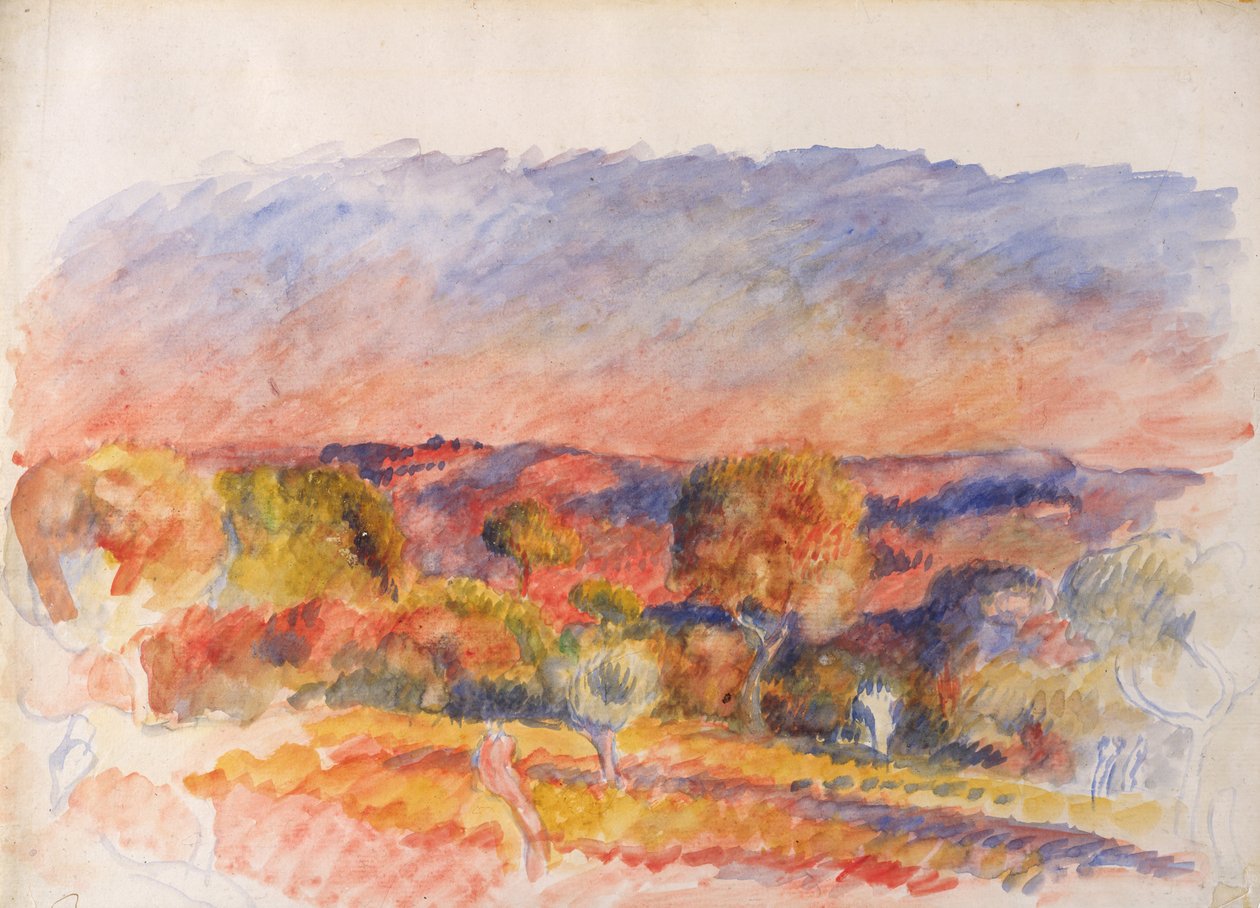 Landschap door Pierre Auguste Renoir