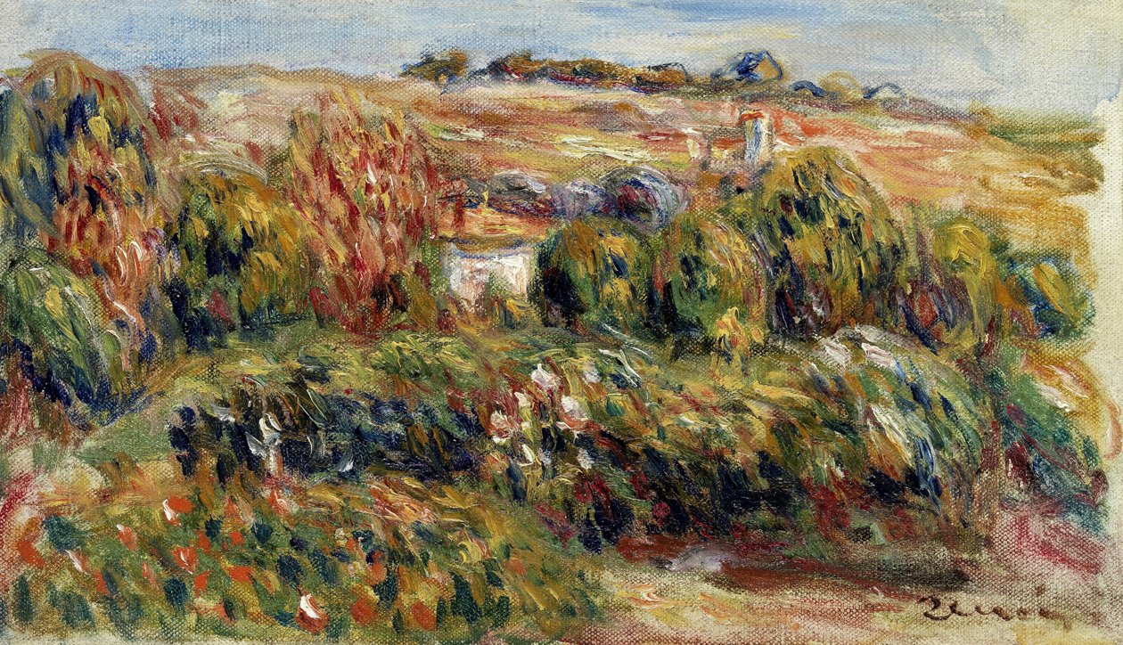 Landschap in de Provence door Pierre Auguste Renoir