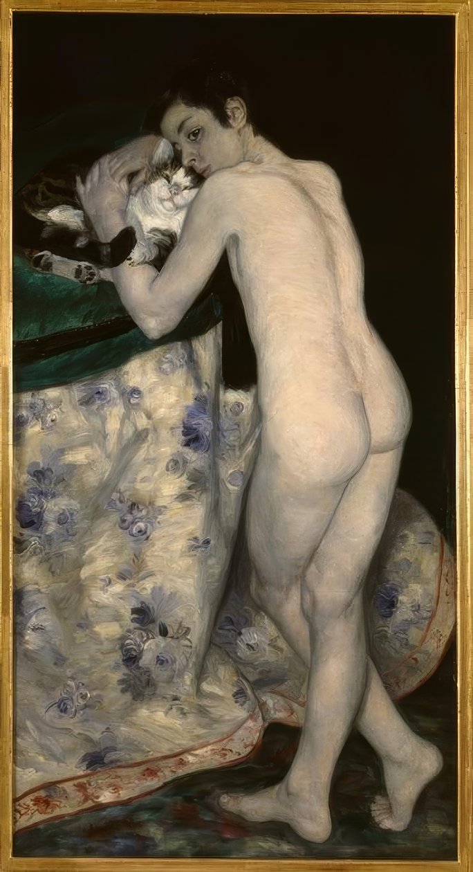 De jongen met de kat door Pierre Auguste Renoir