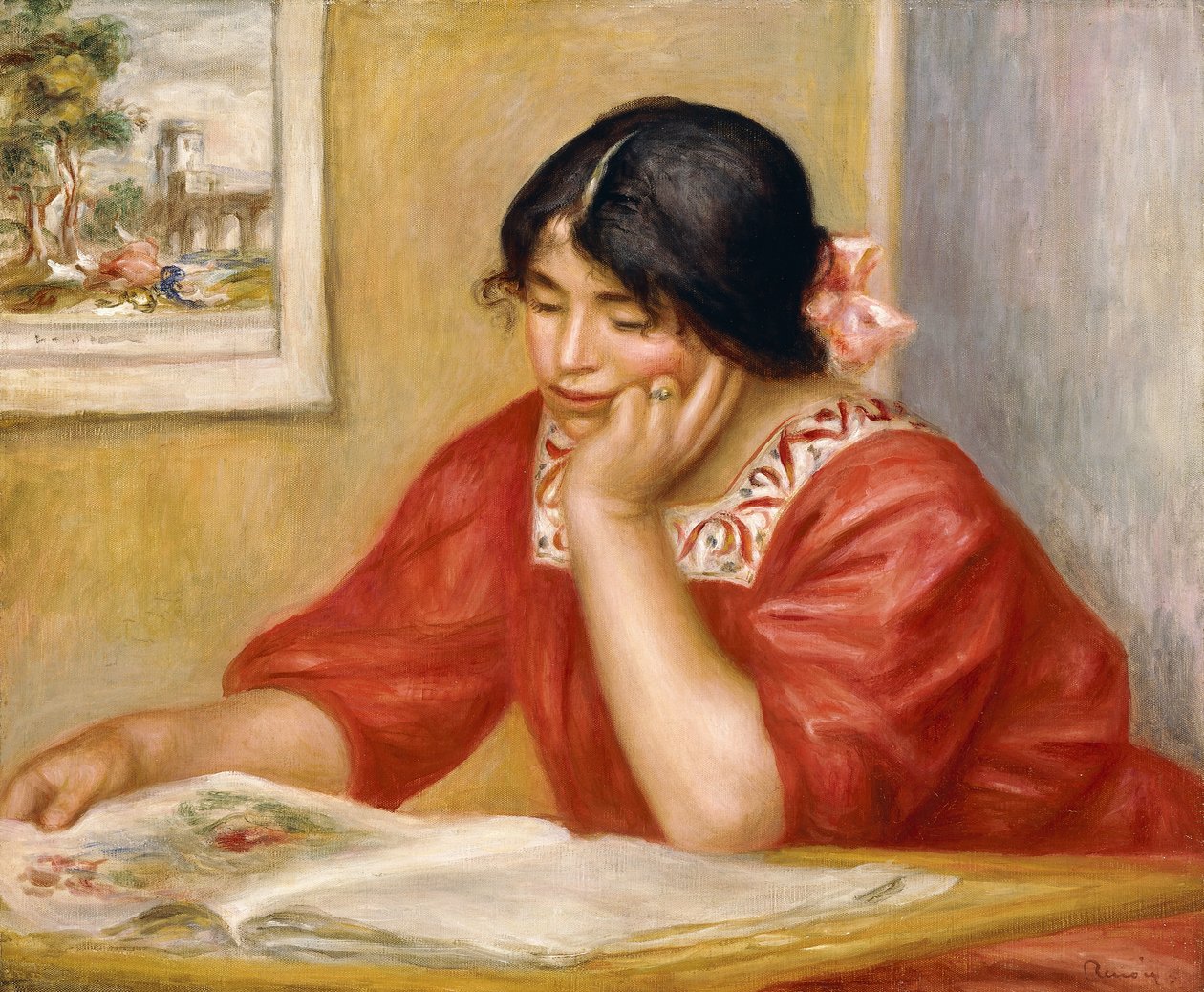 Leontine Leest, 1909 door Pierre Auguste Renoir