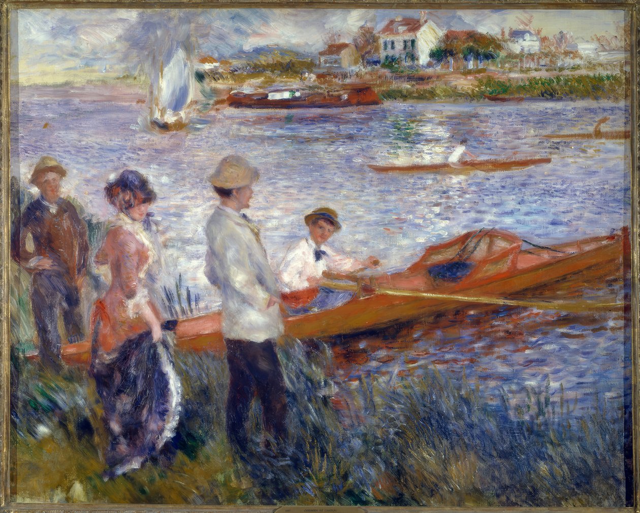De roeiers in Chatou door Pierre Auguste Renoir