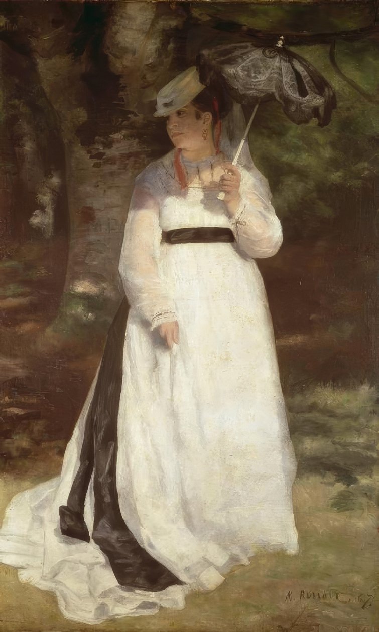 Lise met Parasol door Pierre Auguste Renoir