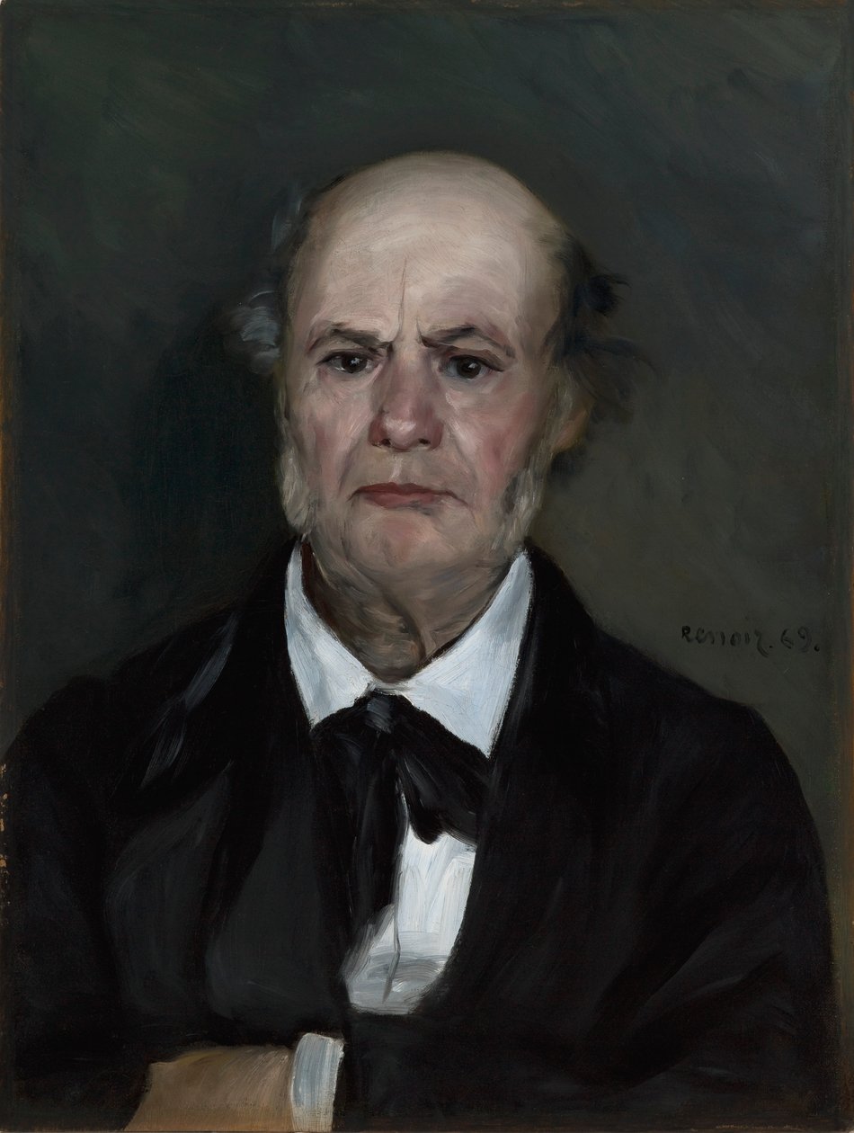Léonard Renoir, de vader van de kunstenaar door Pierre Auguste Renoir