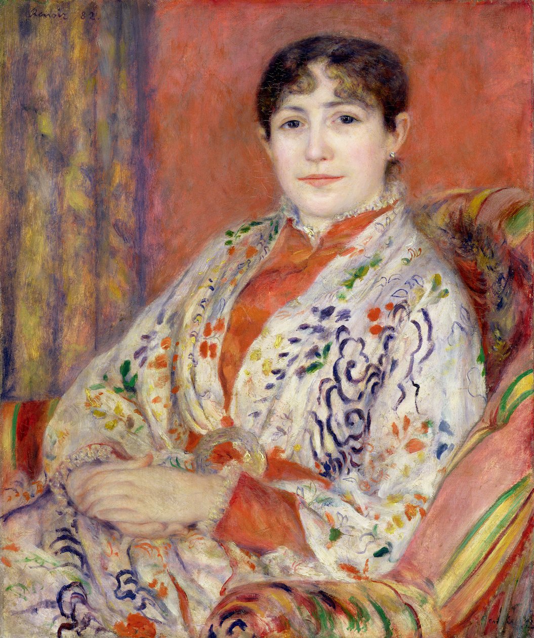 Madame Heriot, 1882 door Pierre Auguste Renoir