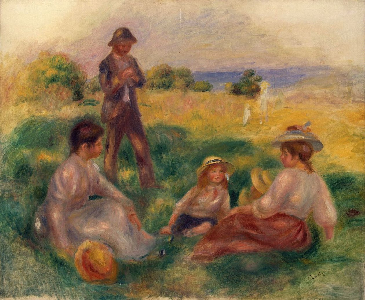 Feest op het platteland in Berneval door Pierre Auguste Renoir