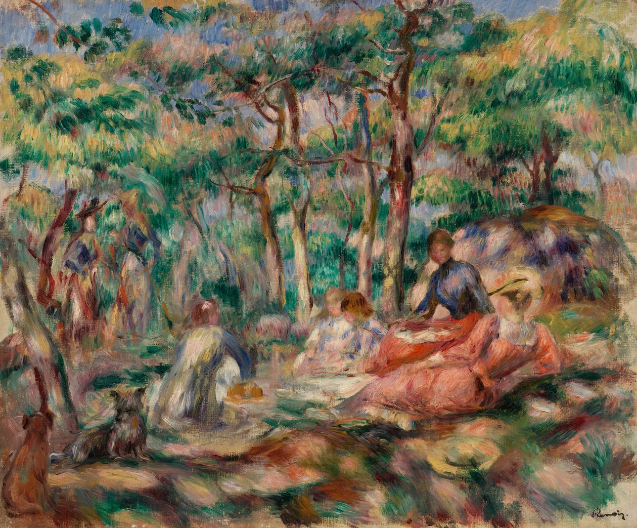 Picknick door Pierre Auguste Renoir
