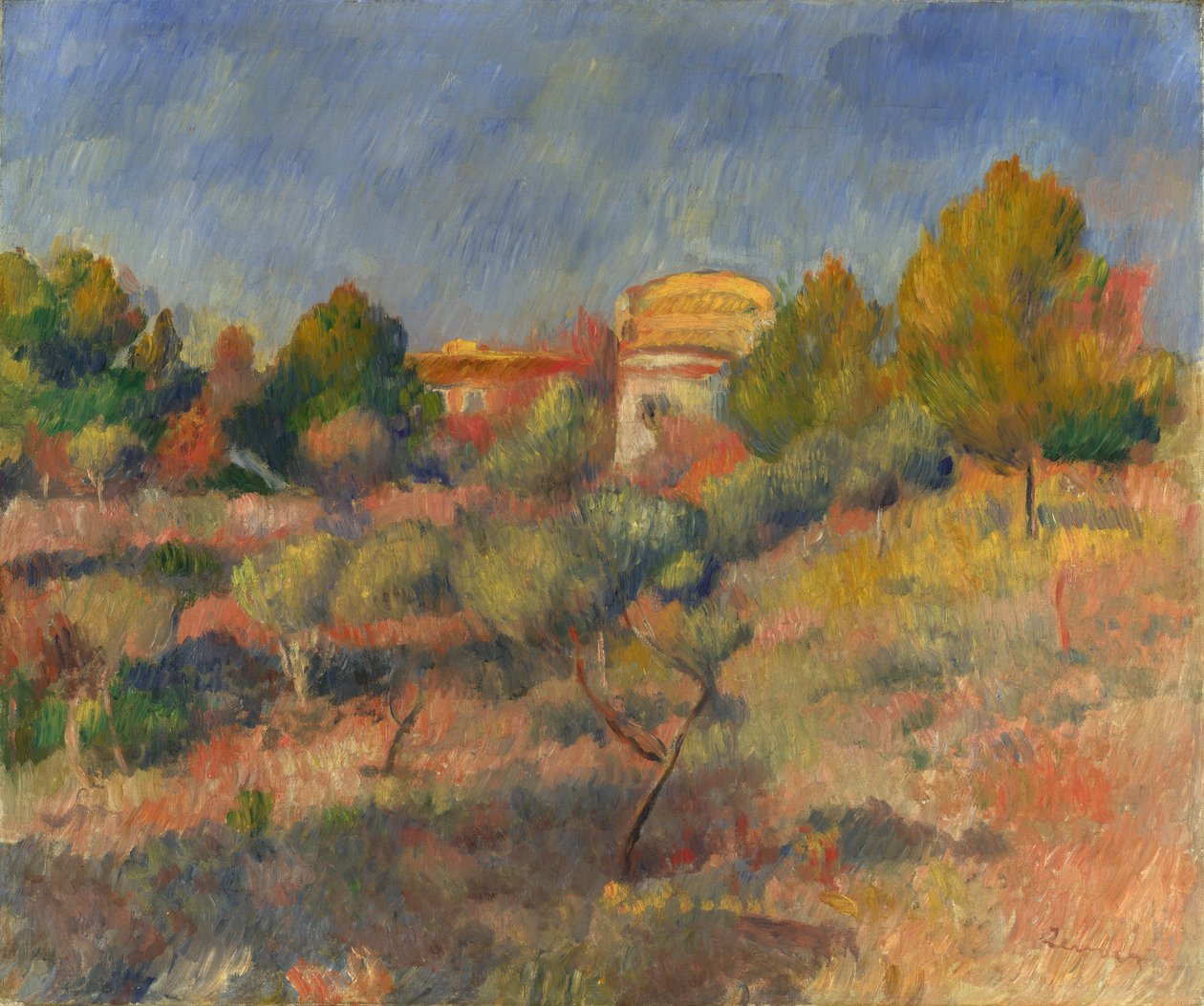 Duiventil bij Bellevue door Pierre Auguste Renoir