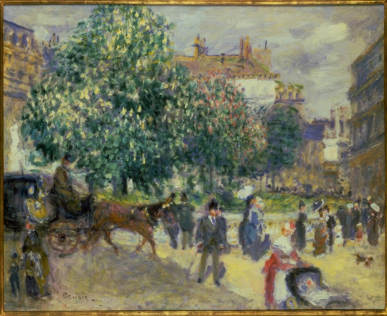 Place de la Trinité door Pierre Auguste Renoir