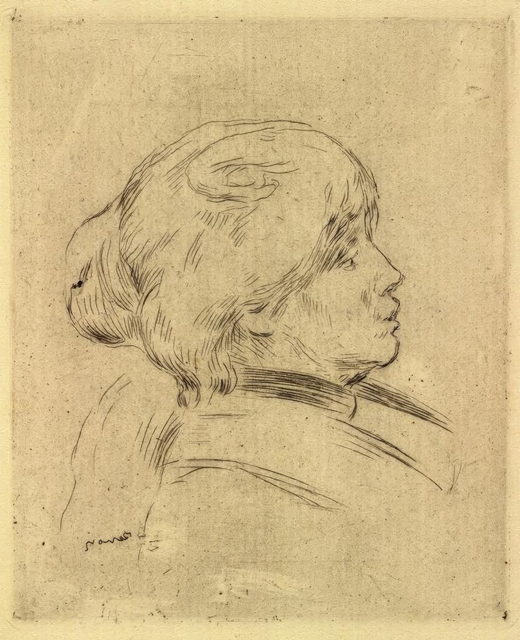 Portret van Berthe Morisot door Pierre Auguste Renoir