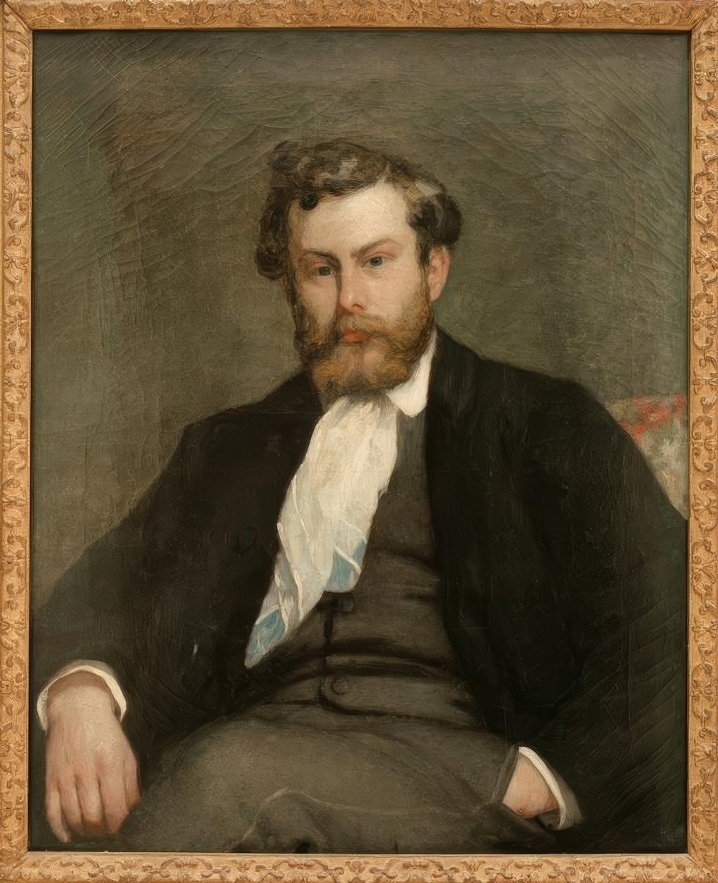Portret van de schilder Alfred Sisley door Pierre Auguste Renoir