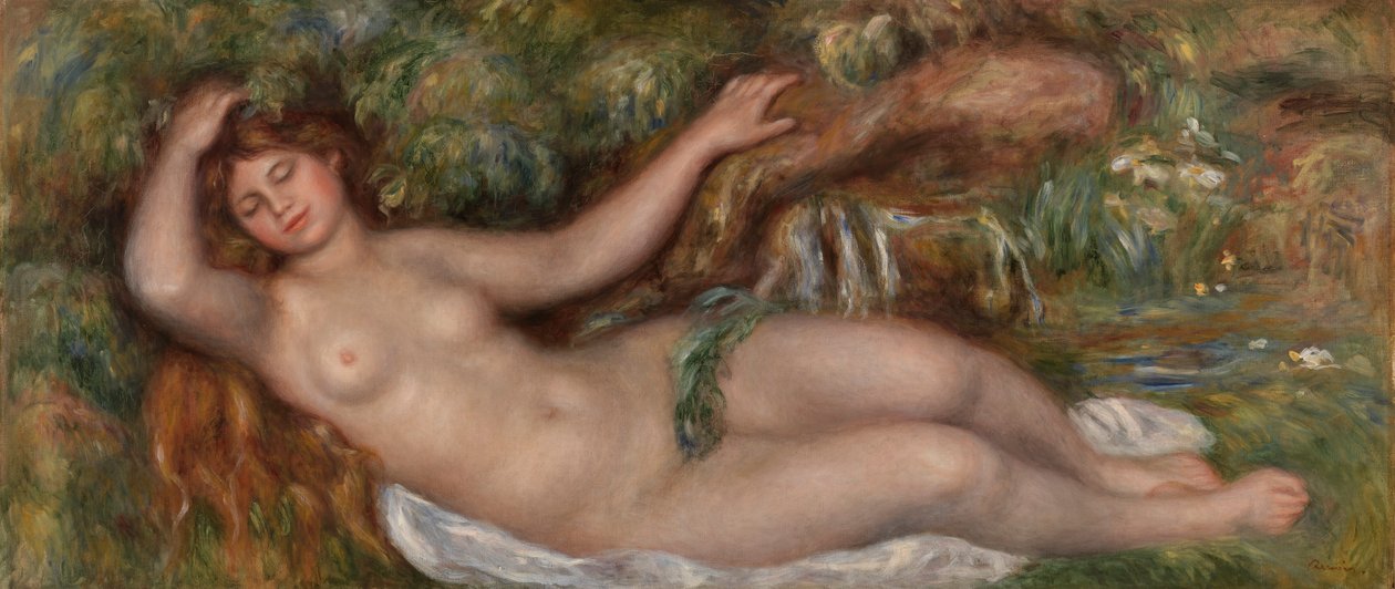 Liggend naakt door Pierre Auguste Renoir