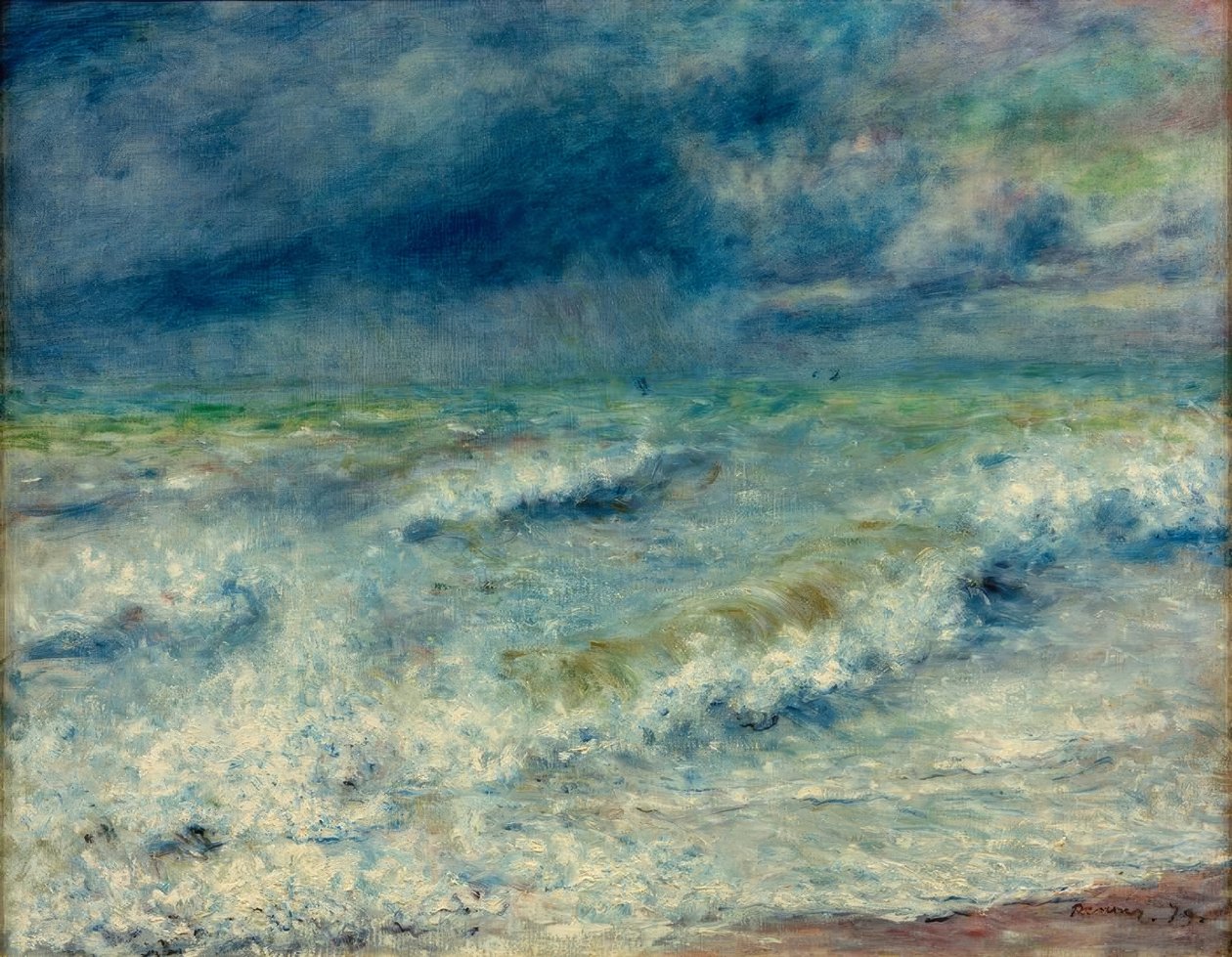 Zeegezicht door Pierre Auguste Renoir