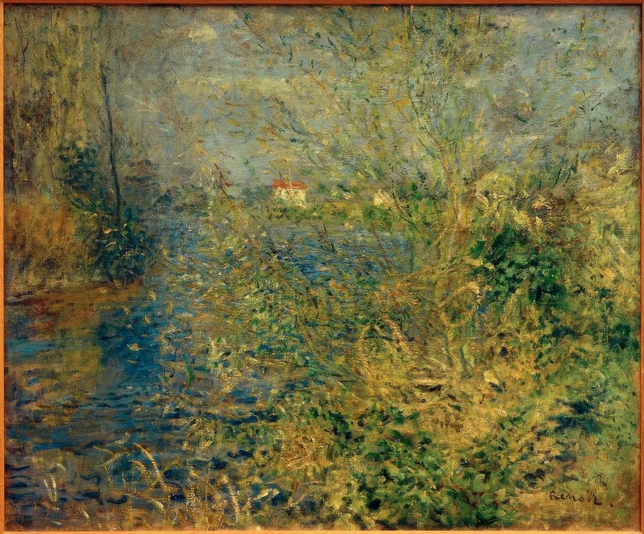 Seinelandschap bij Argenteuil door Pierre Auguste Renoir