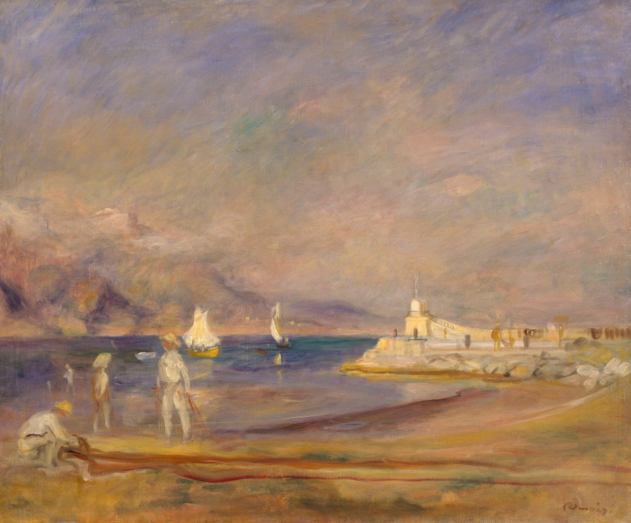St Tropez, Frankrijk, 1898-1900 door Pierre Auguste Renoir