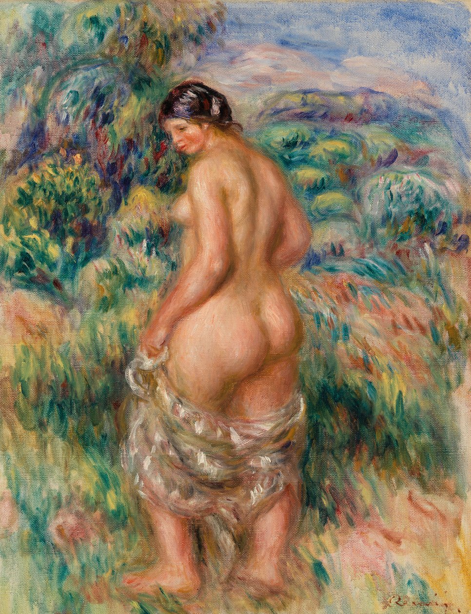 Staande Badende door Pierre Auguste Renoir
