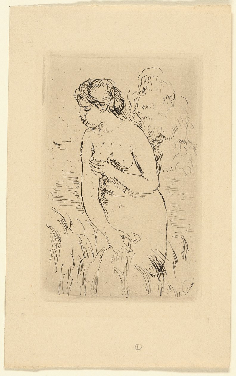 Staande badende door Pierre Auguste Renoir