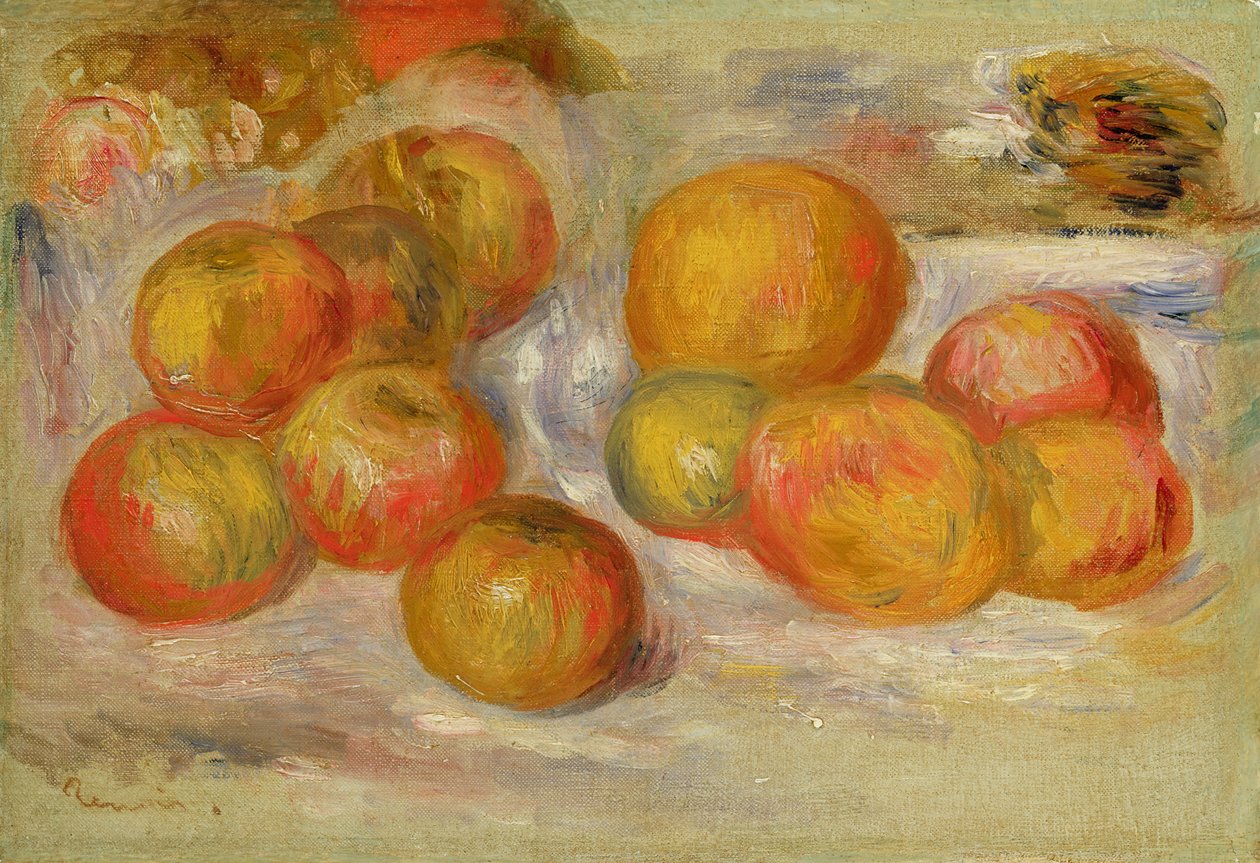 Stilleven met appels, ca. 1898 door Pierre Auguste Renoir