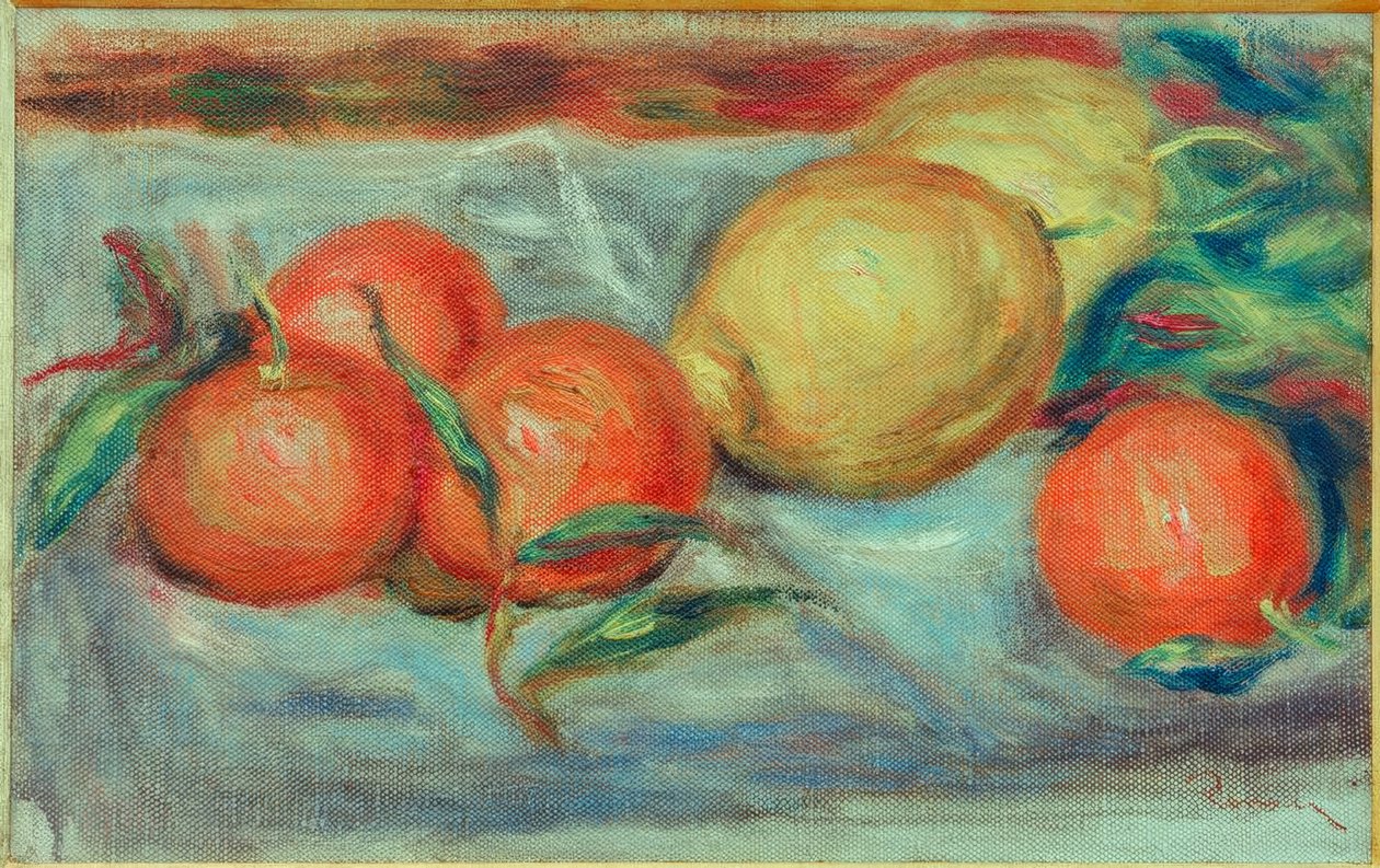 Stilleven met citrusvruchten door Pierre Auguste Renoir