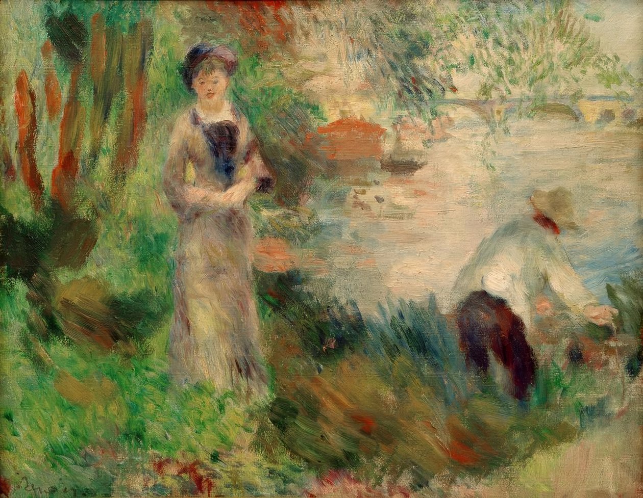 Op het eiland Chatou door Pierre Auguste Renoir