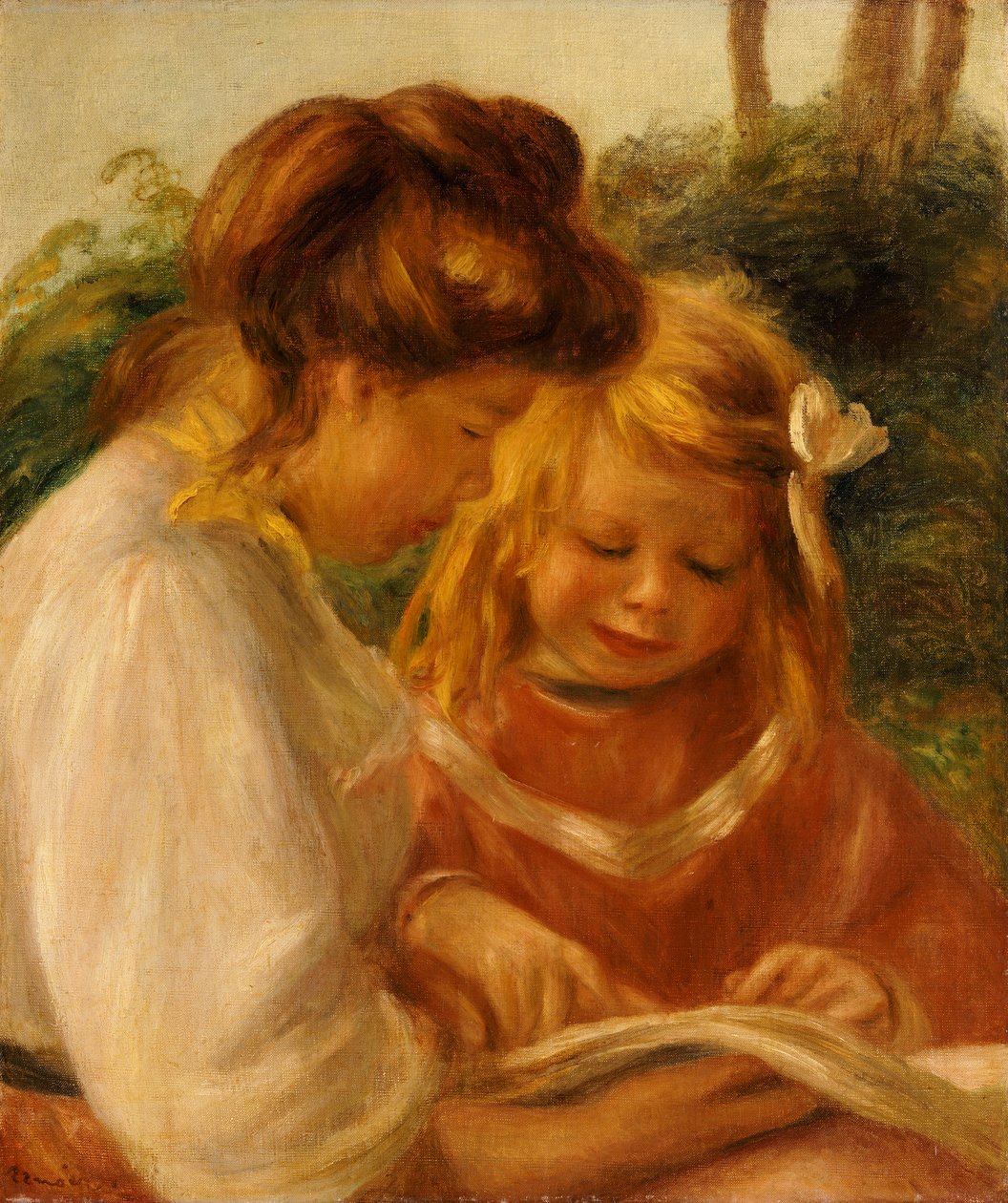 Het alfabet, Jean en Gabrielle door Pierre Auguste Renoir