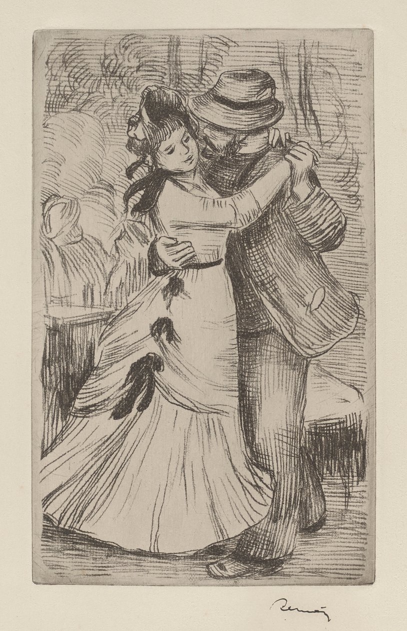 De dorpsdans door Pierre Auguste Renoir