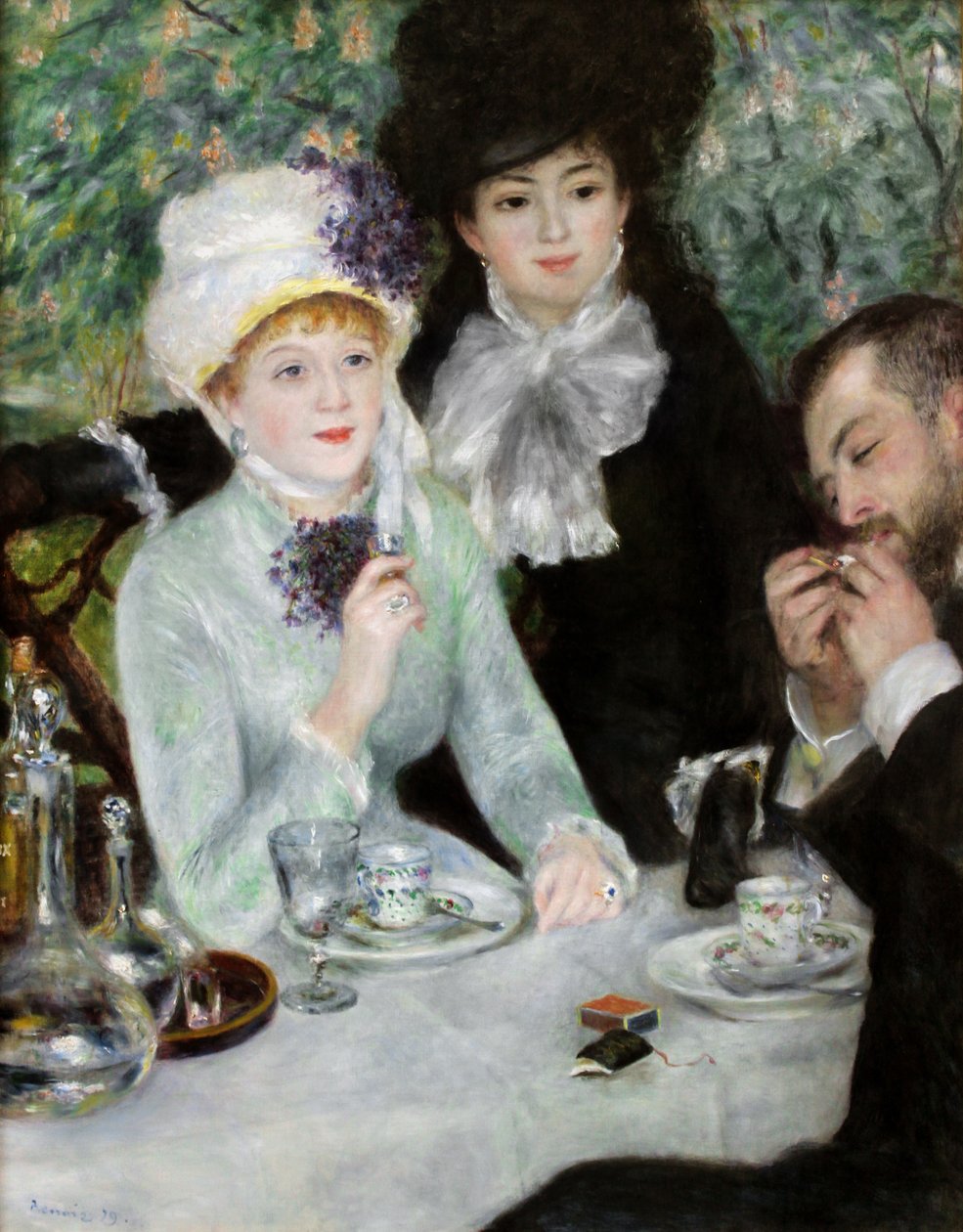Het Einde van de Lunch, 1879 door Pierre Auguste Renoir