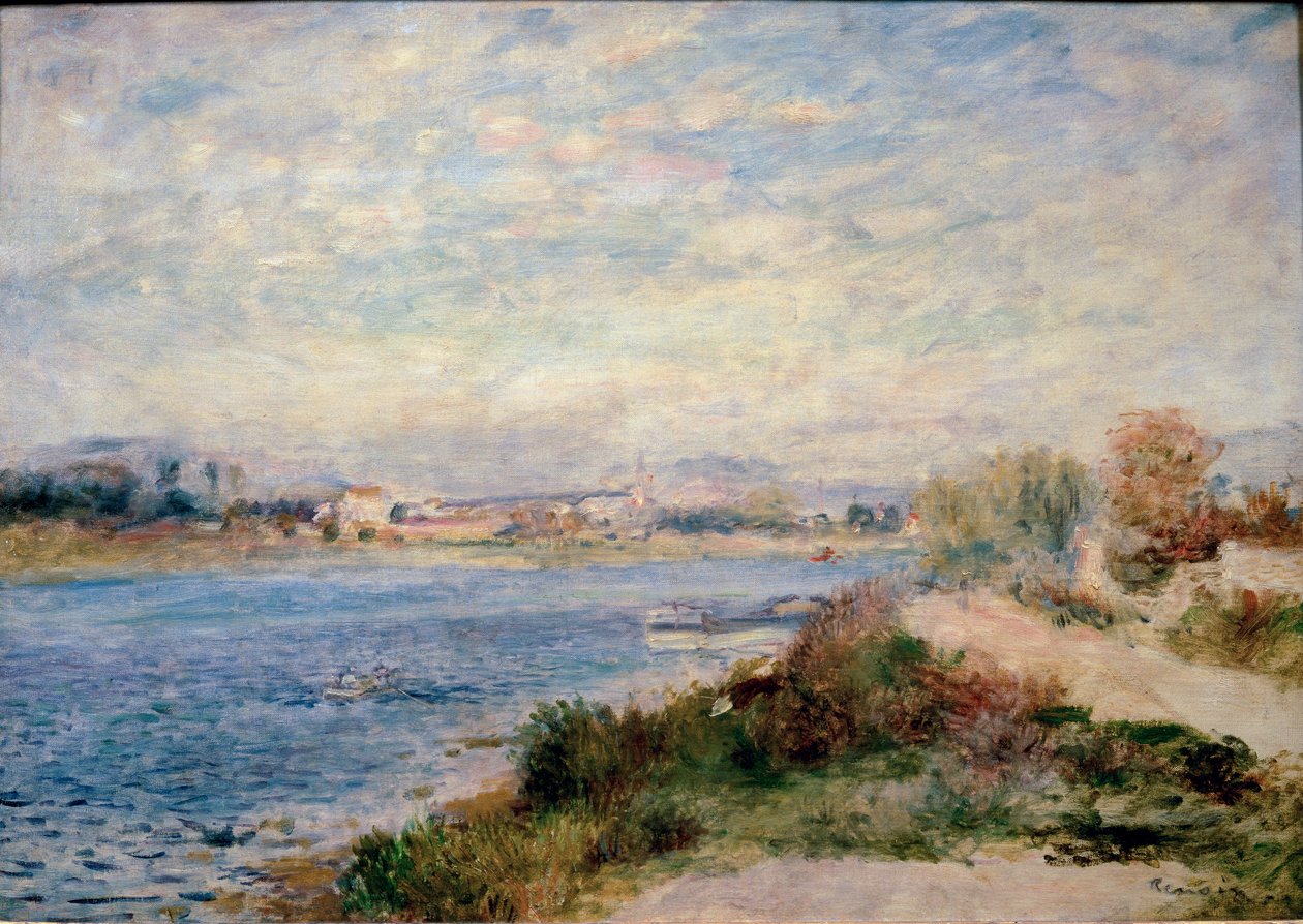 De Seine in Argenteuil door Pierre Auguste Renoir