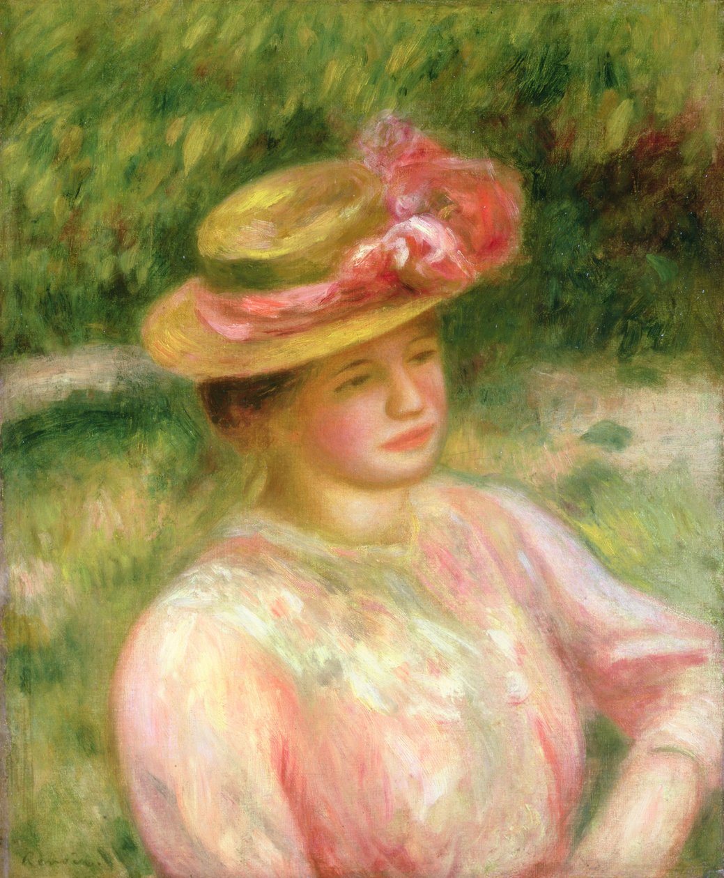 De Strohoed, 1895 door Pierre Auguste Renoir
