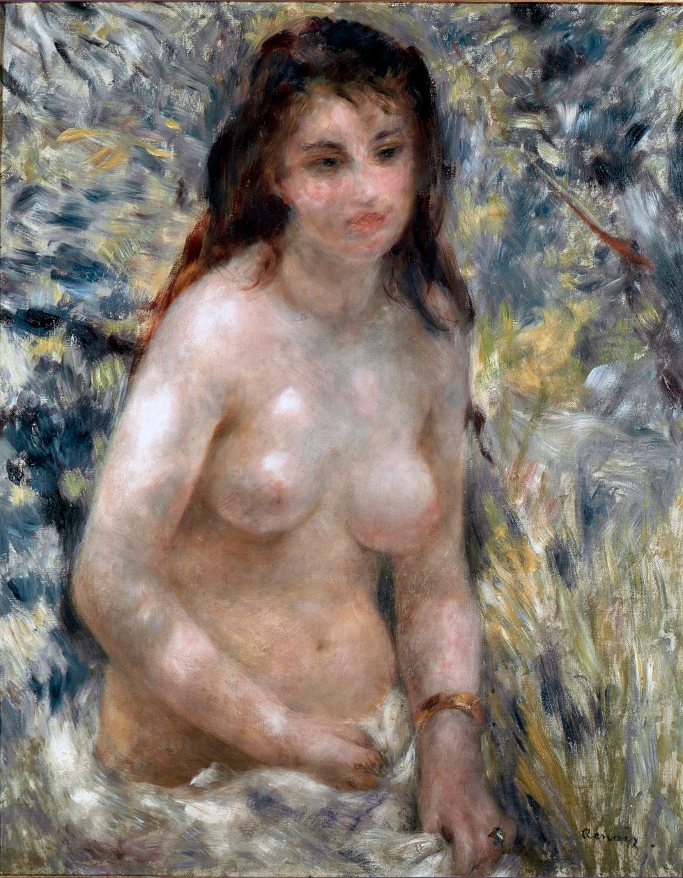 Torso, effect van zon door Pierre Auguste Renoir