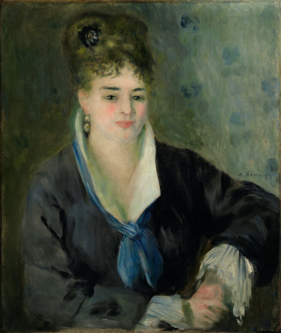 Vrouw in Zwart door Pierre Auguste Renoir