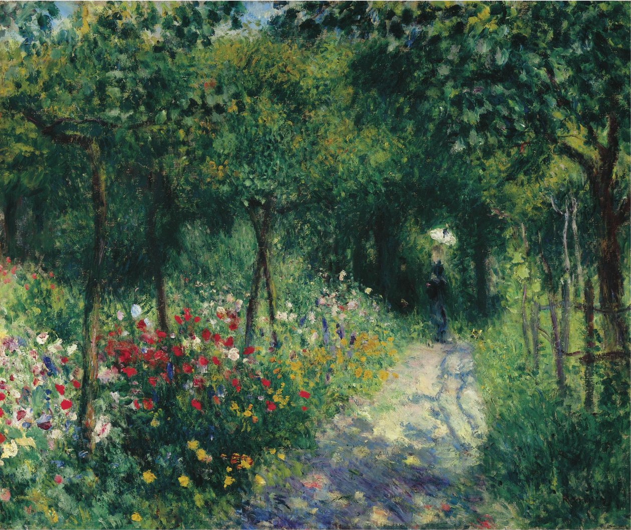 Vrouwen in de tuin, 1873 door Pierre Auguste Renoir