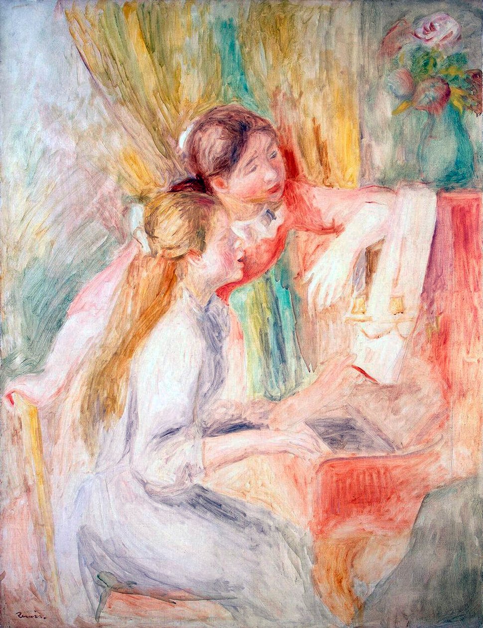 Jonge Meisjes aan de Piano, 1892 door Pierre Auguste Renoir