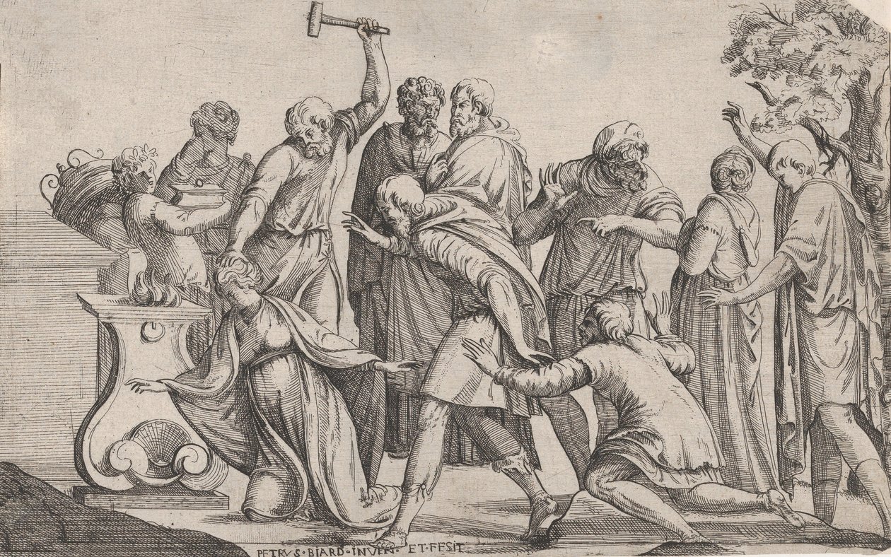 Offer van Iphigenia door Pierre Biard
