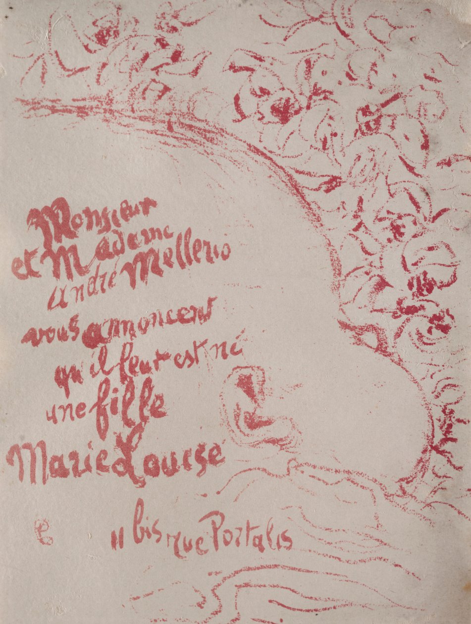 Aankondiging van een geboorte, 1898 door Pierre Bonnard