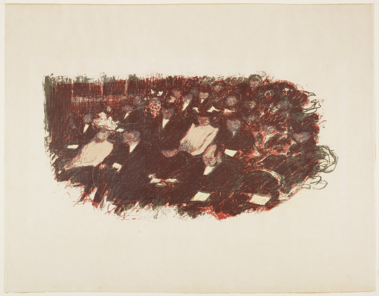 In het Theater, ca. 1897-1898 (gepubliceerd 1899) door Pierre Bonnard