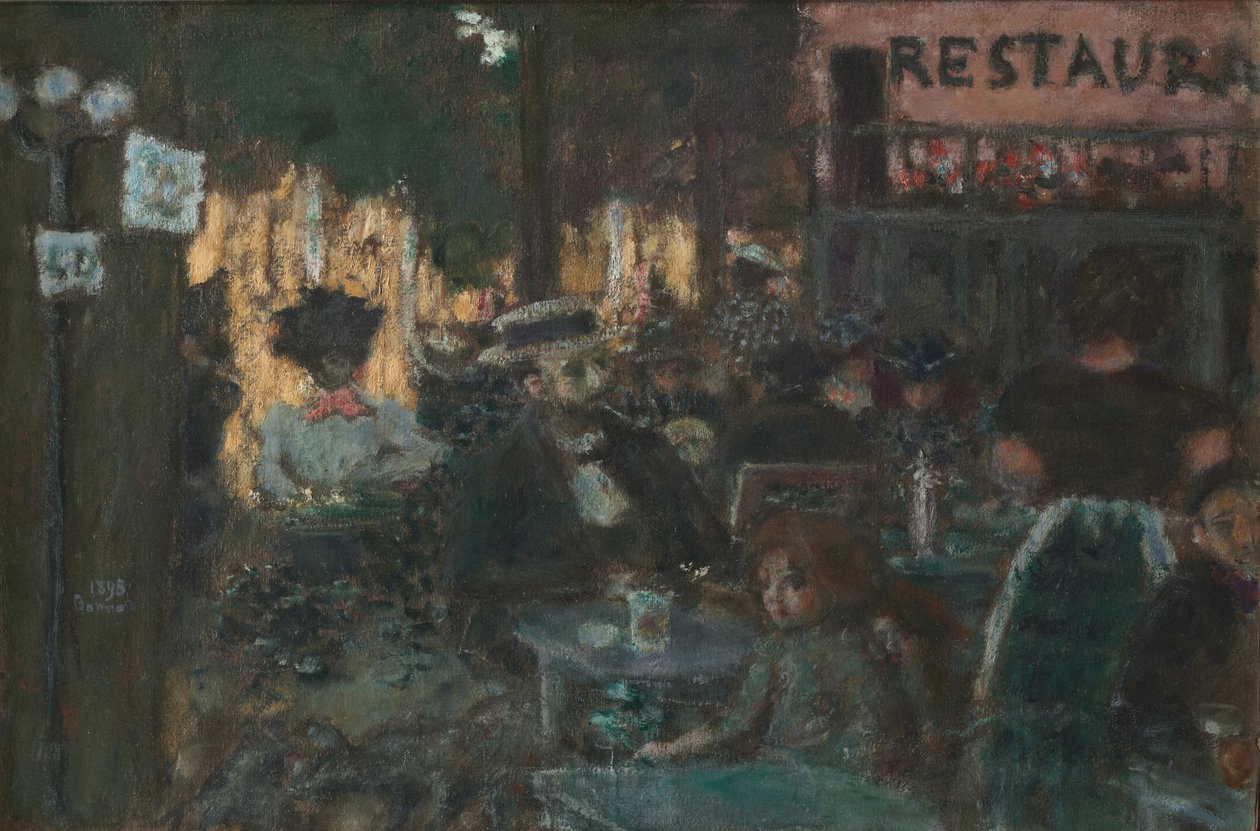 Caféterras door Pierre Bonnard