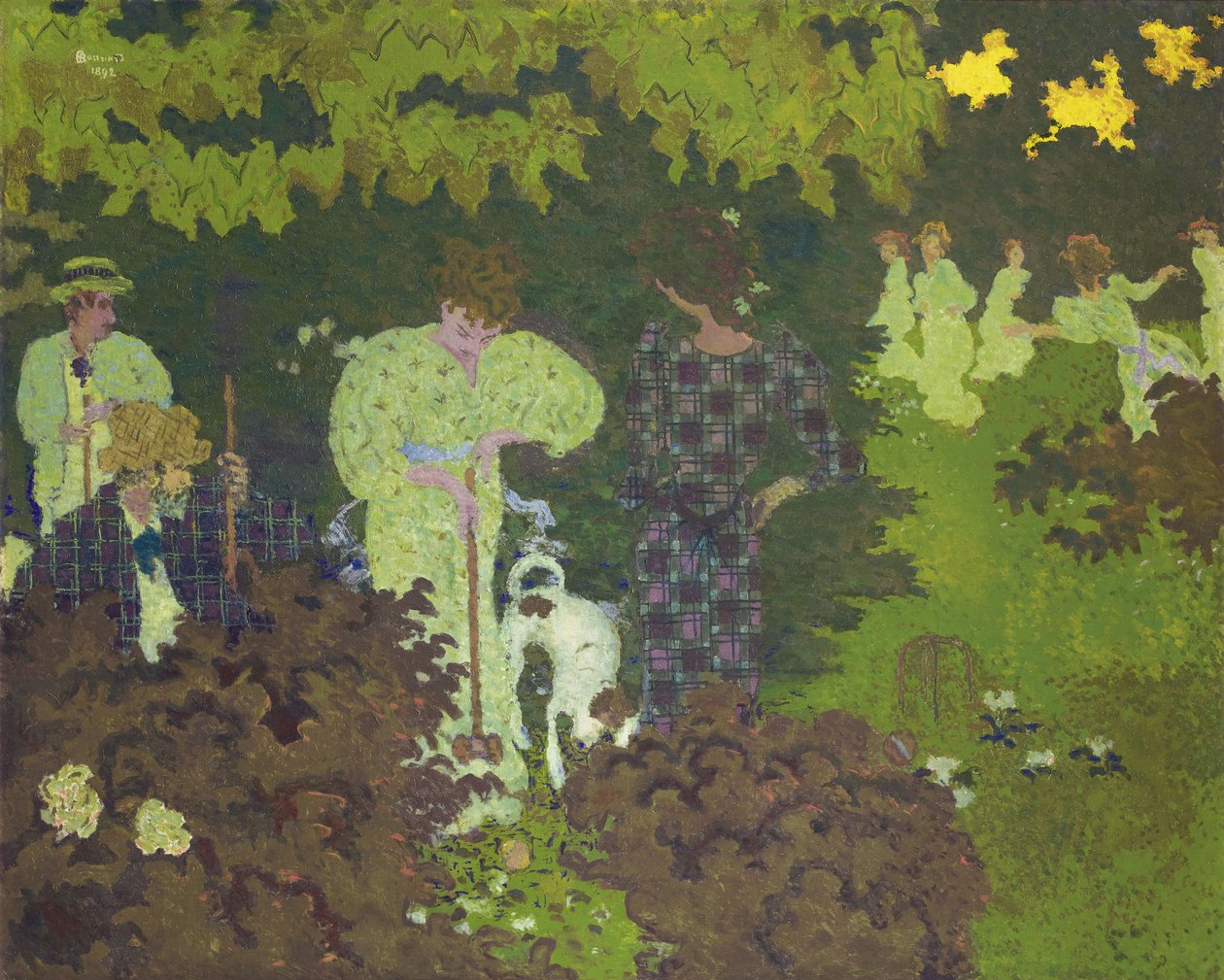 Croquet, 1892 door Pierre Bonnard