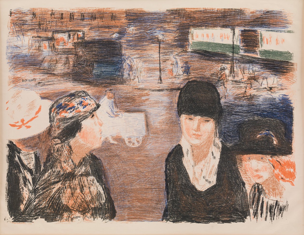 Deens:  Place Clichy door Pierre Bonnard