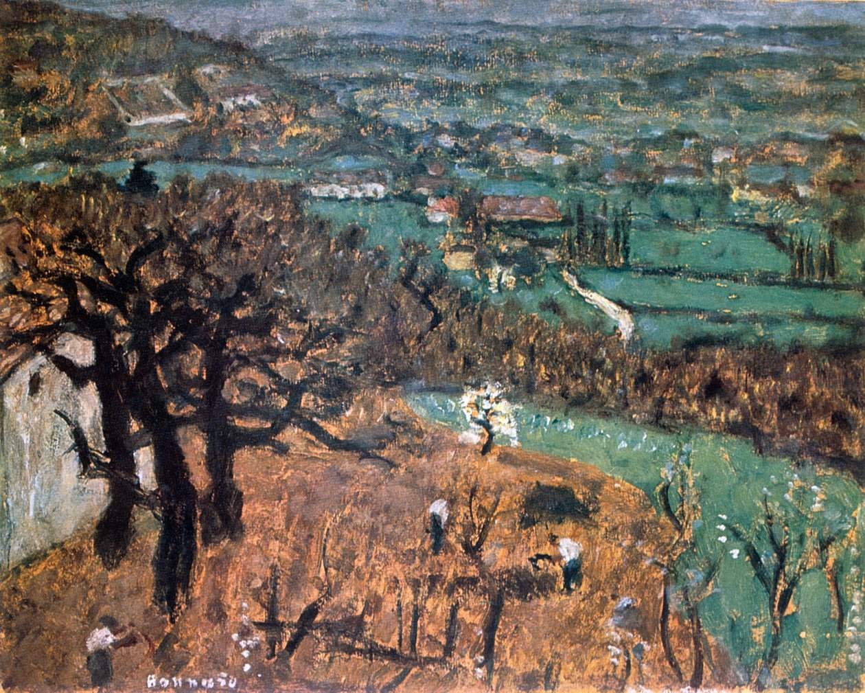 Dauphine Landschap door Pierre Bonnard